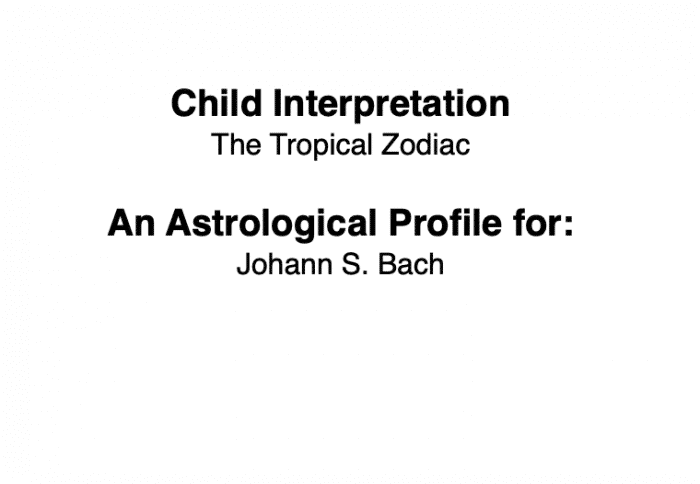 Child Natal Chart Interpretation