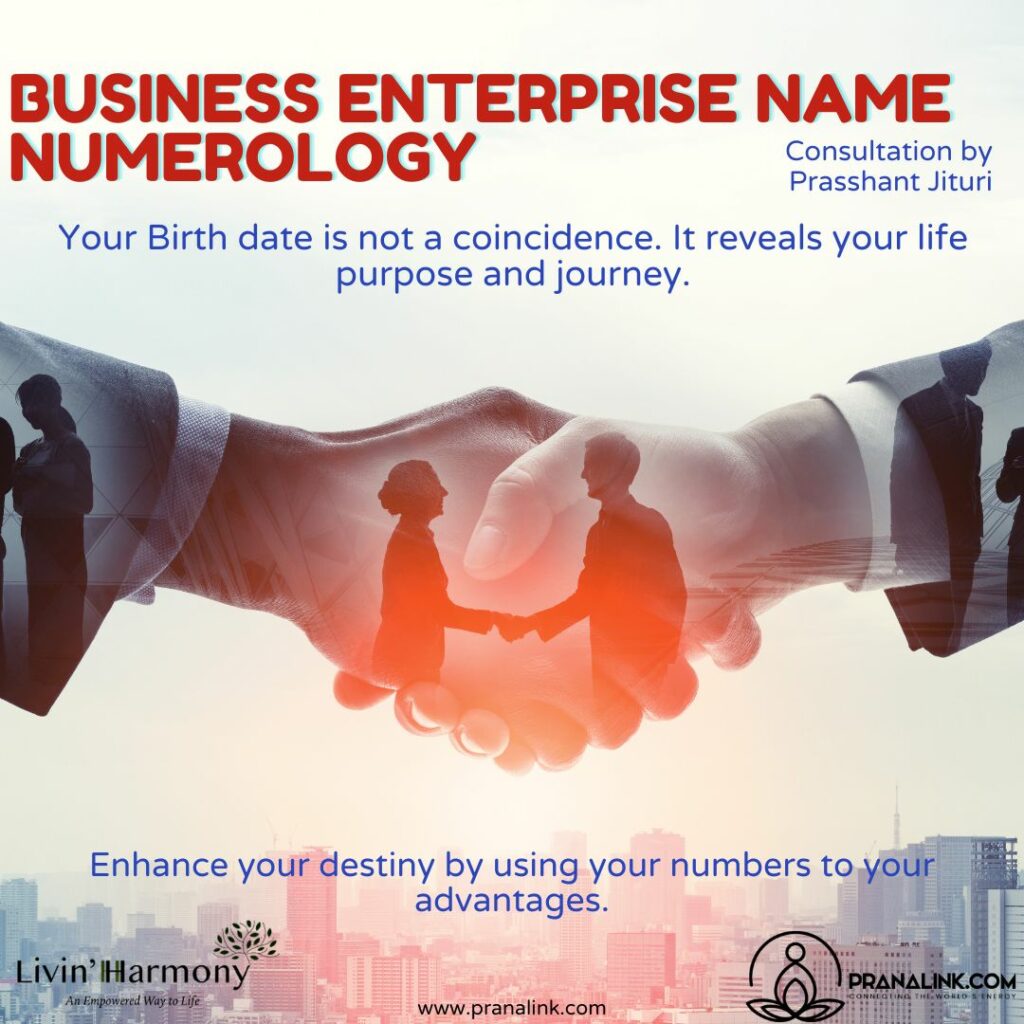 Business Enterprise Name Numerology by Prasshant Jituri