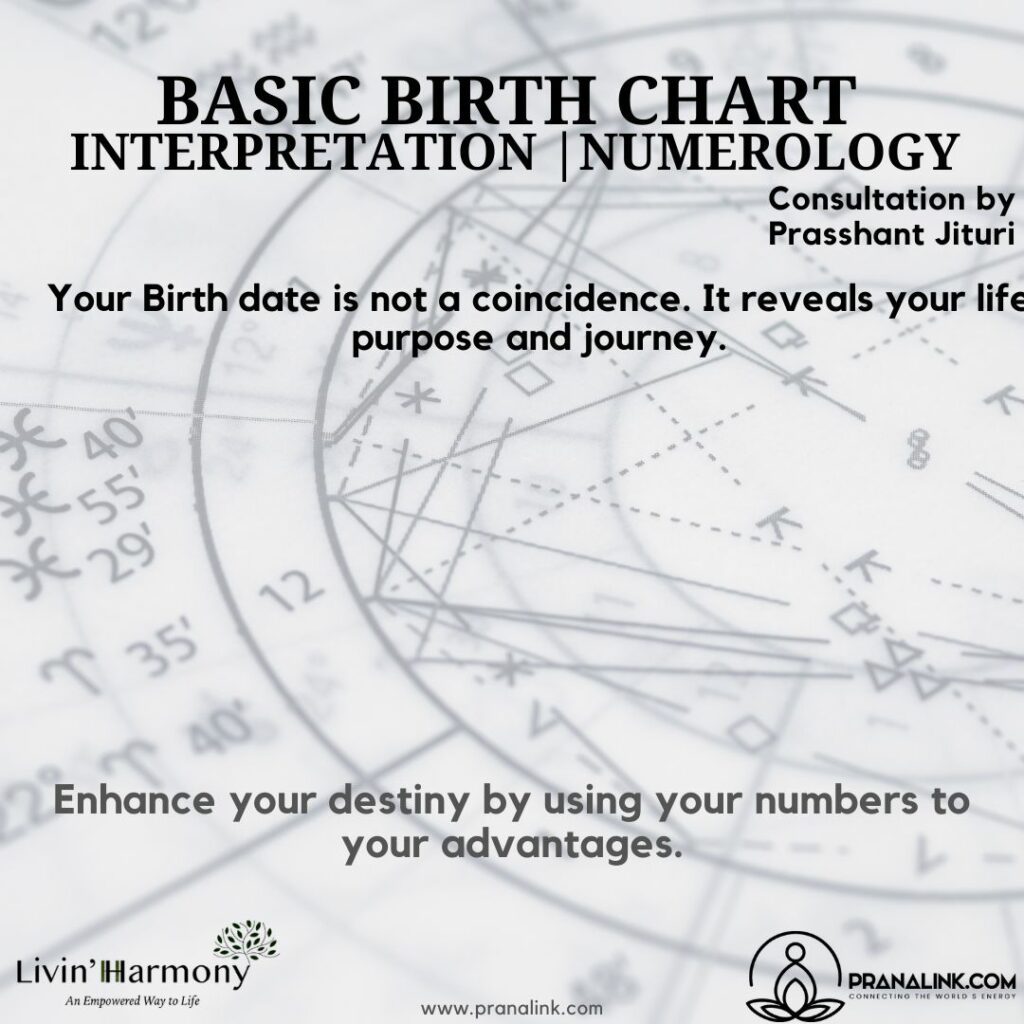 Basic Birth Chart Interpretation, Numerology by Prasshant Jituri
