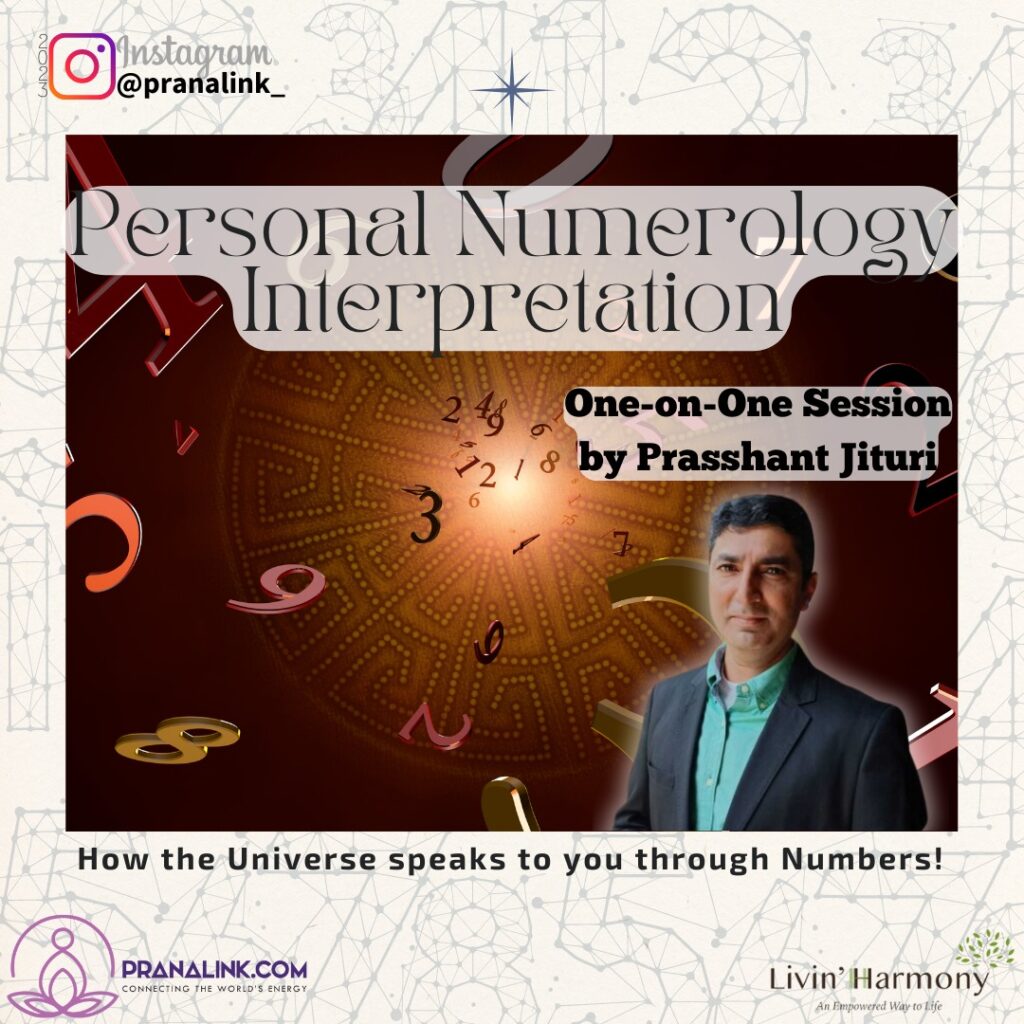 Personal Numerology Interpretation One-on-One Session by Prasshant Jituri