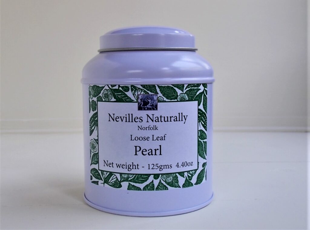 A Caddy of Jasmine Pearls of Green Tea 125 grams shipped from the U.K.