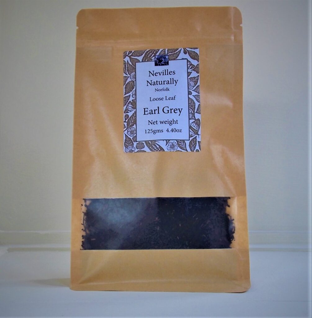 Earl Grey Tea 125 grams in Re-Sealable Pouch