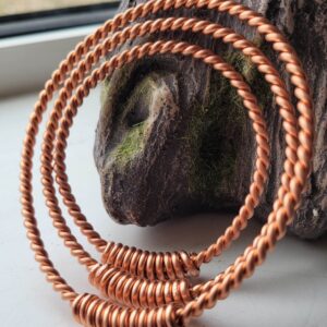 Family Set Of Tensor Rings 1 x Man’s 1 x Ladies 1x Childs Pure Copper Sacred Measurements