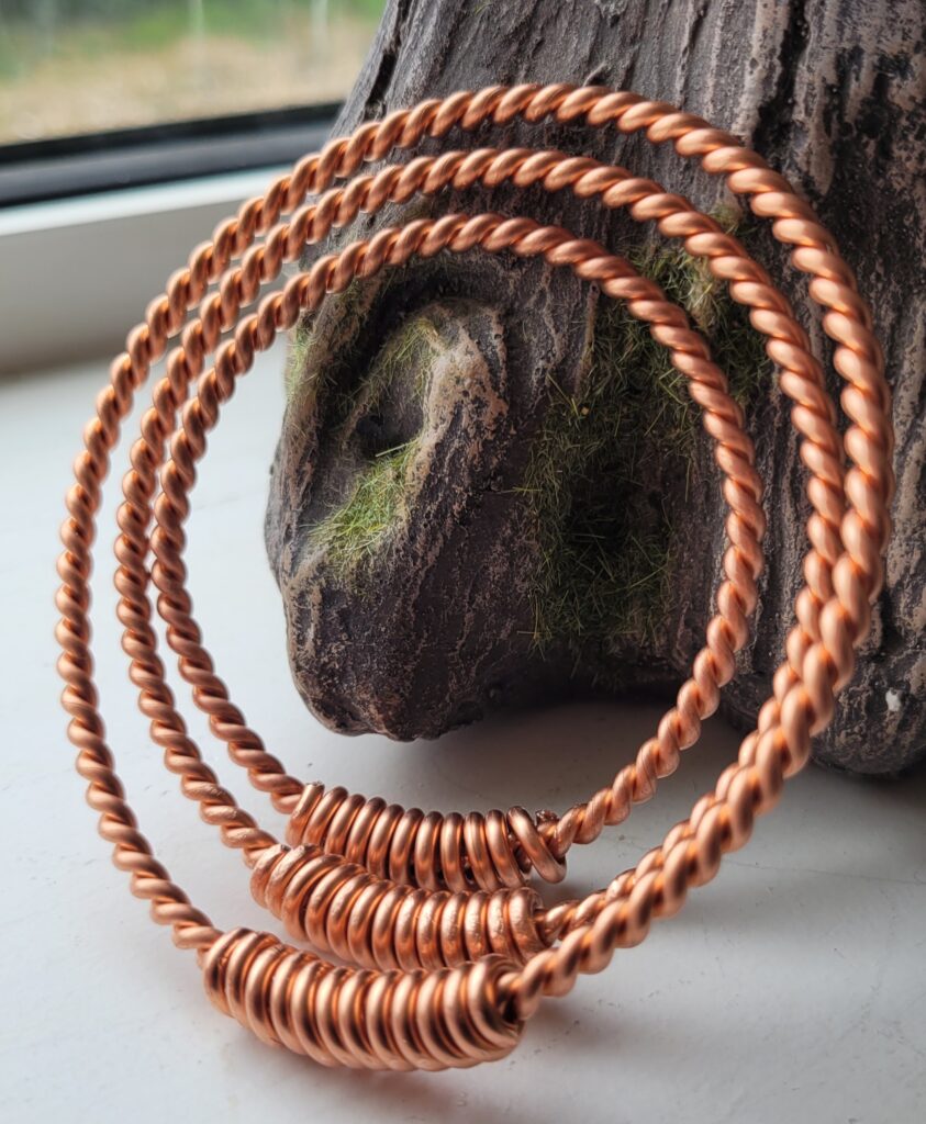 Family Set Of Tensor Rings 1 x Man’s 1 x Ladies 1x Childs Pure Copper Sacred Measurements