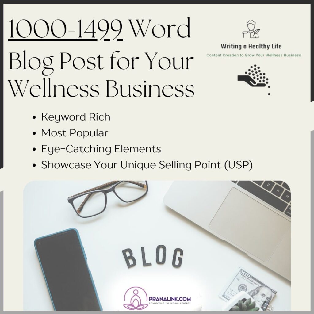 1,000-1,499 Word Blog Post ~ Most Popular (Wellness Business)
