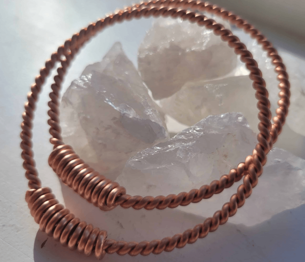 Tensor Ring Ladies Bracelets x 2 3/8th Lost Cubit Pure Copper