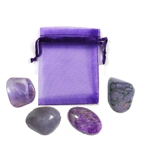 Indigo Crystal Pouch